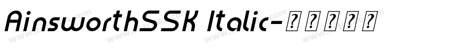 AinsworthSSK Italic字体转换